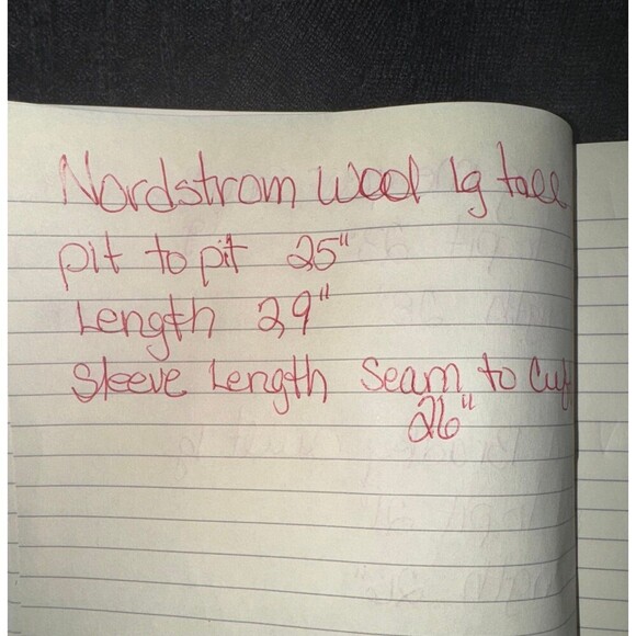 Nordstrom gray Cardigan 100% extra fine Merino wool large TALL - Picture 7 of 7